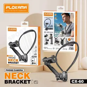 PLOKAMA CX60 Telesin U Neck Magnetic Mount Holder Strap / Kalung Bracket Quick-Release GoPro Insta360 HP Phone POV Holder Leher