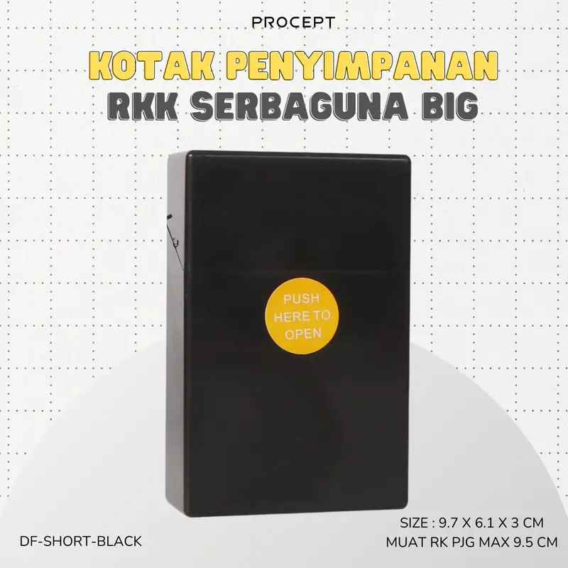 ProCept Kotak Penyimpanan Udut Serbaguna Plastik Warna Warni Ukuran Big DF-SHORT 4