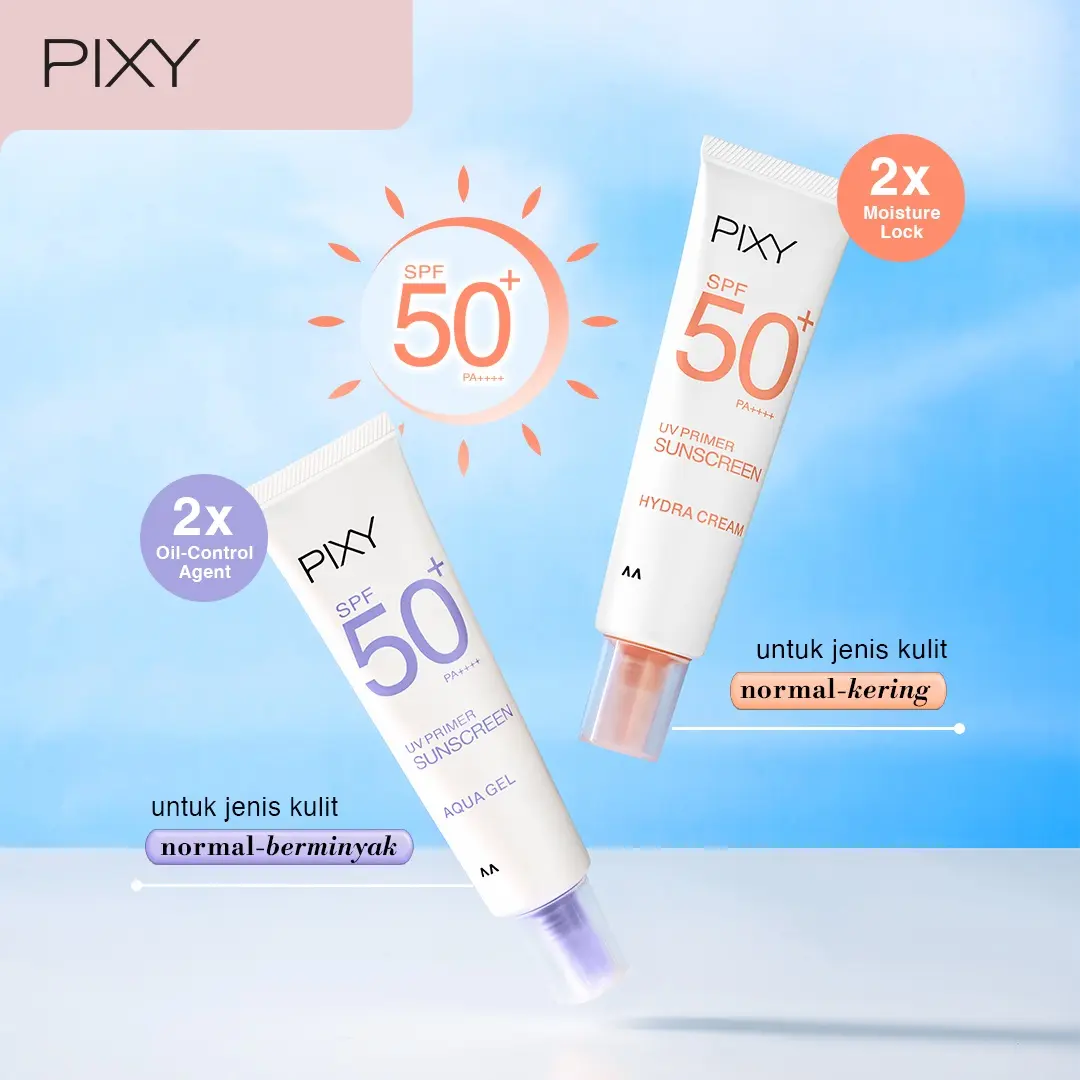 PIXY UV Primer Sunscreen SPF50 Pa++++ 30g | Pixy UV Primer Sunscreen 30g - Aqua Gel | Pixy UV Primer Sunscreen 30g - Hydra Cream