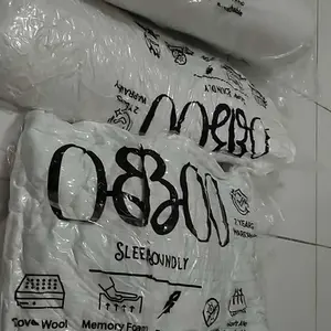 MEMORY FOAM Obboo Sleep Soundly Bantal & Guling Hotel Premium Memory Foam 40cm x 60cm & 18cm x 79cm Cover Wool Knitting Premium Super Lembut Tahan Lama