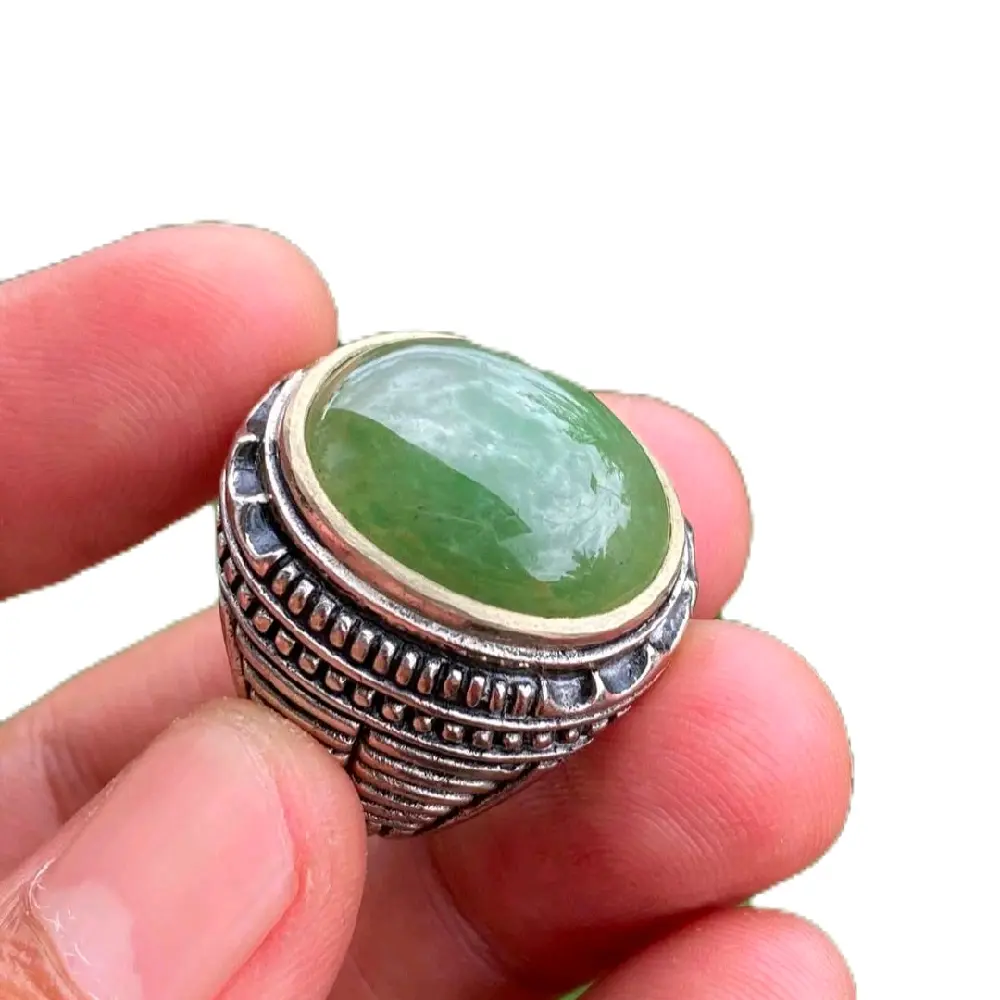 cincin akik Lumut Sungai Dareh ring alpaka super