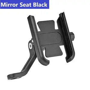 【COD】PHONE HOLDER HP Motor Handphone Spion Stang Sepeda Ponsel Penyangga Pegangan Hp Motor Mobile Phone Universal Stang Motor/Sepeda Plastik Black Hitam Handphone Senderan Dudukan Car Smartphone