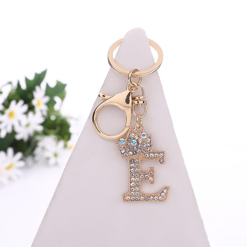 Product Introduction of Dây Chuyền Chìa Khóa Chữ Viết Tắt A Đến Z 26, Thiết Kế Tinh Tế Thời Trang, Dành Cho Phụ Nữ Và Nam Giới, Mặt Dây Chuyền Bảng Chữ Cái Lấp Lánh Móc Chìa Khóa, Charm Túi Xách, Giá Đỡ Chìa Khóa, Tuyệt Vời Làm Quà Tặng 17