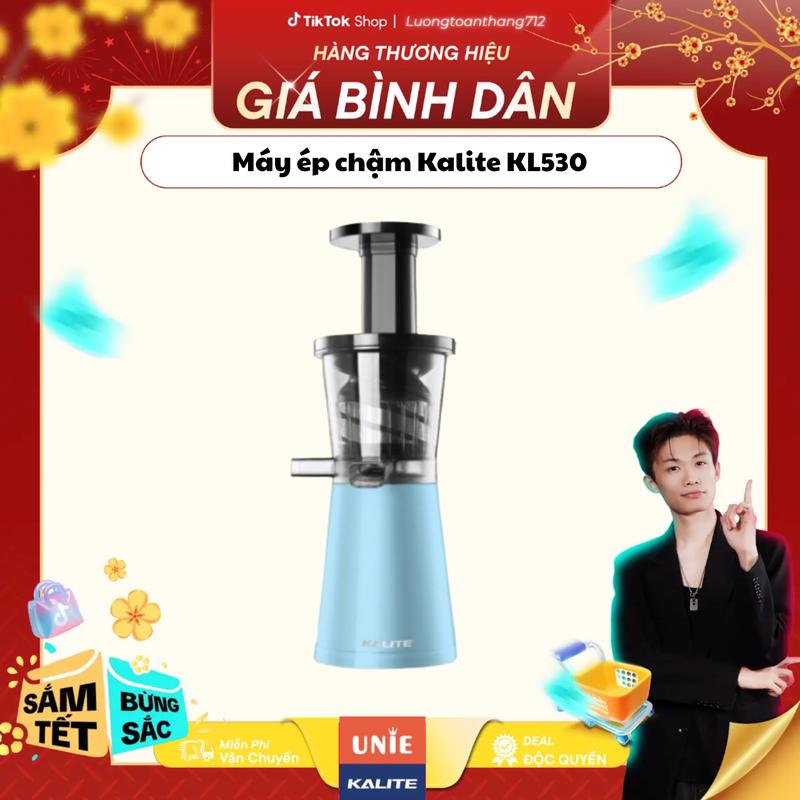   QL_ƯU ĐÃI ĐỘC QUYỀN  Máy Ép Chậm Kalite KL-530 250ml 200W Ép Hoa Quả Kiệt Bã Làm Kem Bảo Hành 12 tháng 