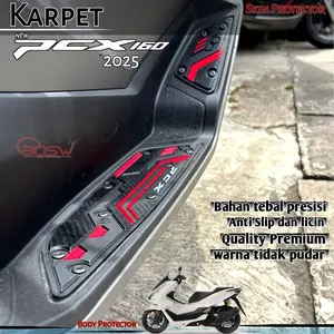 Bosw Pijakan Kaki Pcx 160 2025 BodyProtector Motor Matic Honda Bahan Karet