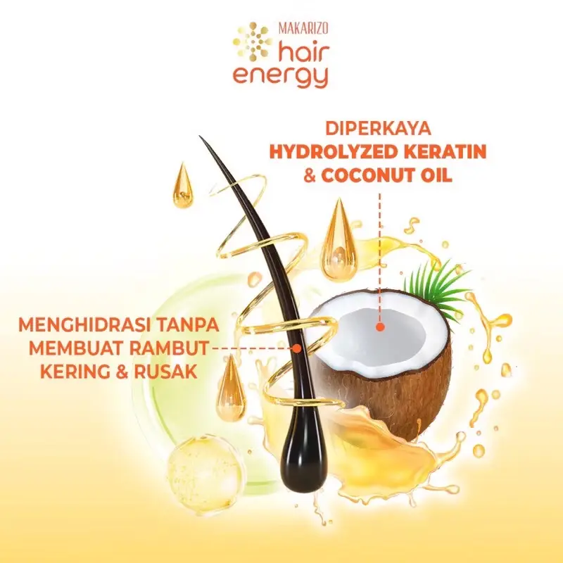 ￼Makarizo Hair Energy Easy Colour 26 mL - Natural Black Light Brown - Hair Color - Pewarna Rambut Cat penghilang uban 1