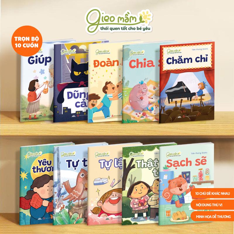 Sách - Combo 10 Cuốn Gieo Mầm Thói Quen Tốt Cho Bé Yêu - Tiên Phong Books