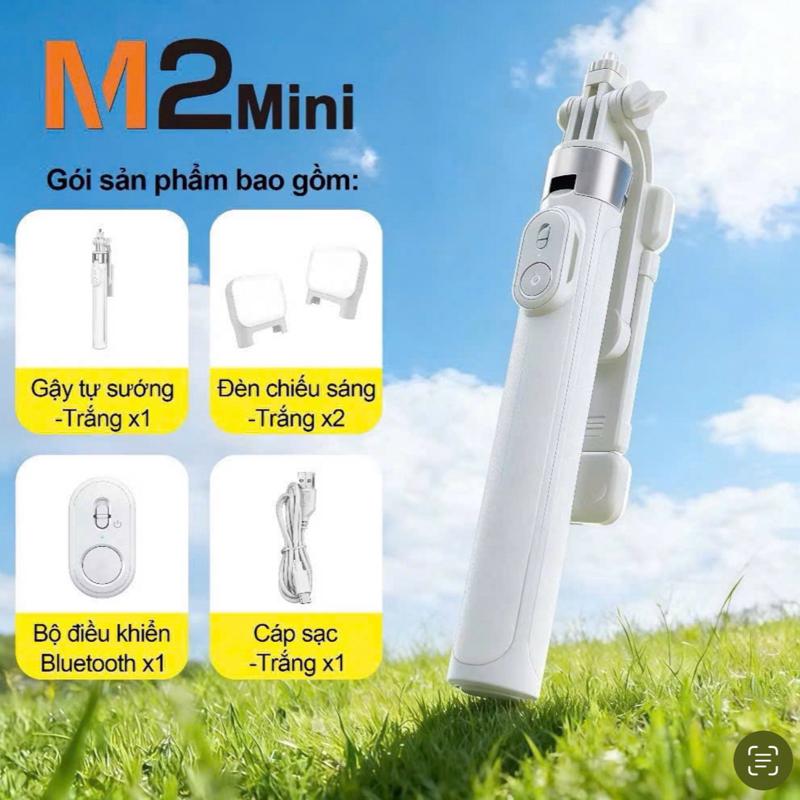Gậy selfie X2 kiêm chân tripod Dài 1.3m có thể điều chỉnh Xoay 360 độ Điều…