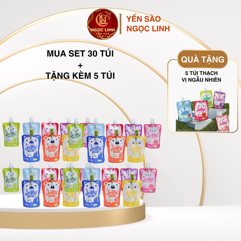 MUA 30 Túi + Tặng 5 Túi Thạch Phúc An Hương Vị Trái Cây Tươi Mát - Chọn Vị Tuỳ Chỉnh - Thơm Ngon - Ăn Vặt - Snack - Thạch Ngọt - Mát Lạnh Mùa Hè