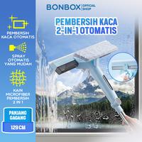 Gambar BONBOX Alat Pembersih Kaca Gagang Panjang 2in1  Dengan Penyemprot Otomatis Pendorong Air Kaca Praktis BCT50806 dari Bonbox Indonesia Kab. Tangerang 1 Tokopedia