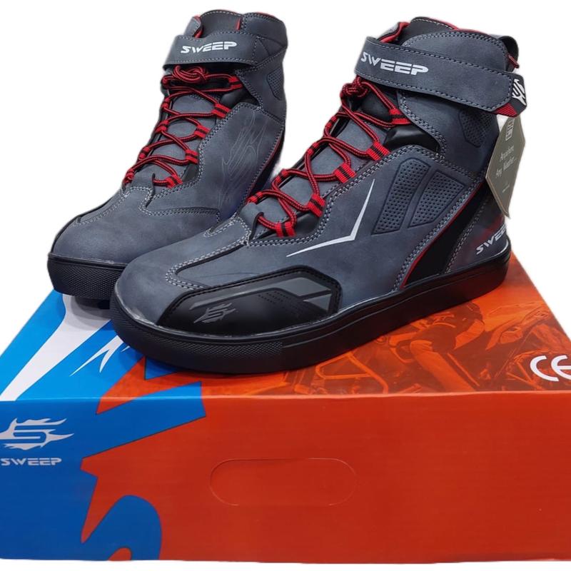 Motorcycle racing boots men Kasut riding shoes rider moto boot - TikTok ...
