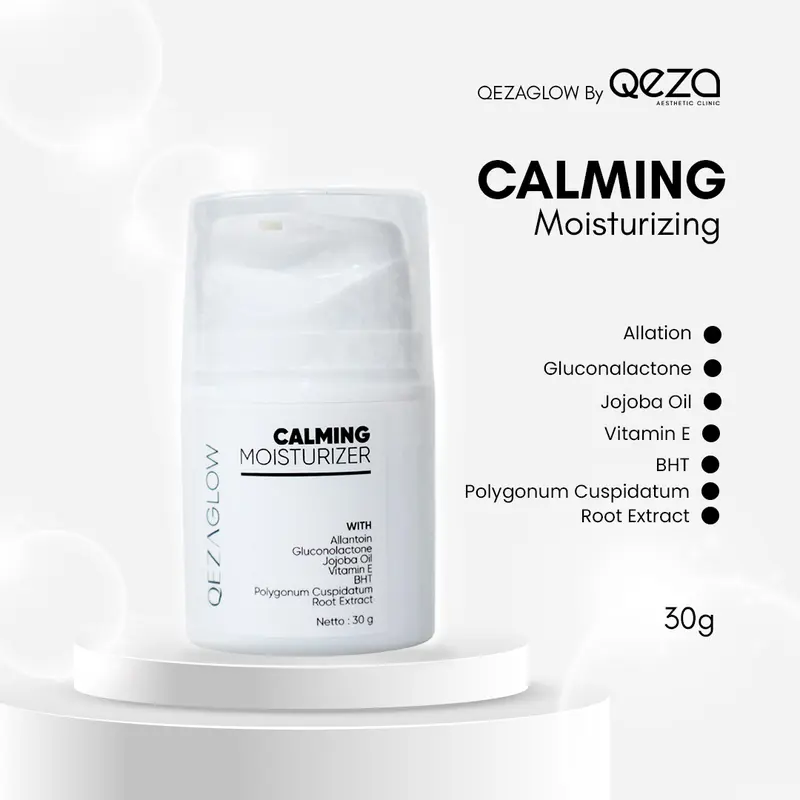Moisturizer | Krim Pelembap Menenangkan QEZAGLOW untuk Kulit Wajah 0