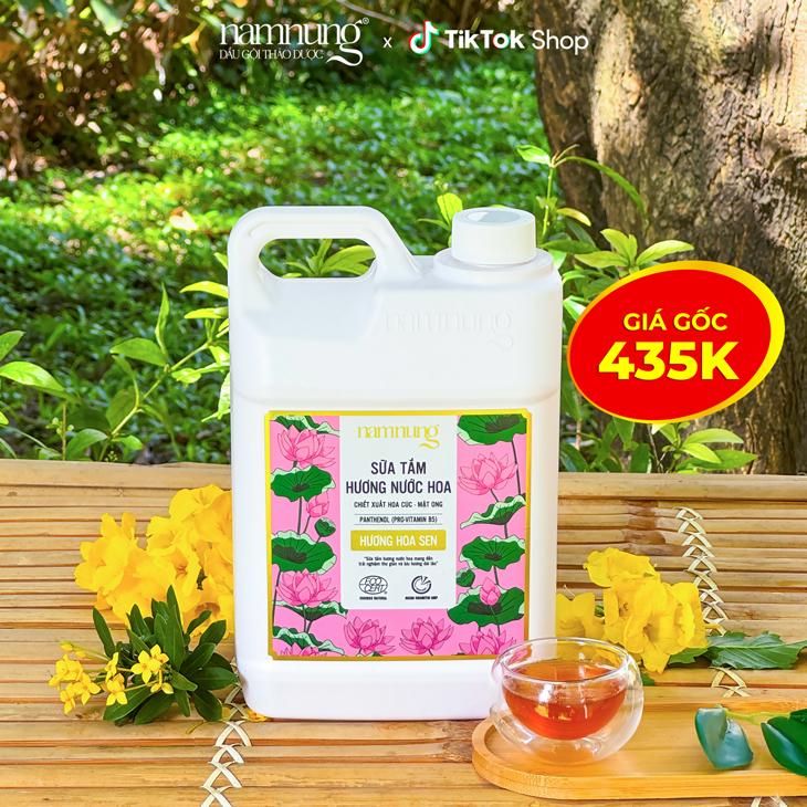 Rẻ Vô Địch BIGSIZE GIÁ HỜI Sữa Tắm Nước Hoa Cao Cấp hỗ trợ dưỡng ẩm dưỡng thể làm trắng da hỗ trợ giảm mụn lưng sữa tắm thiên nhiên Namnung CAN 2L chiết xuất mật ong hoa cúc hương hoa trắng hoa sen hoa hồng Chăm sóc da Dưỡng da nữ