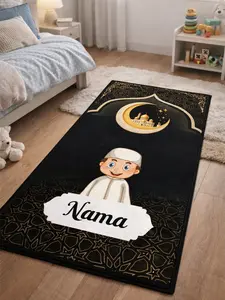 Sajadah Anak Viral Lembut Free Nama Motif Islami Lucu untuk Kamar Anak bonus tas kecil