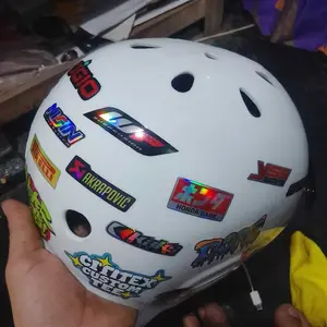 CR SPK-02 Isi 37 Lembar Sticker Racing Hologram Sticker Pack Anti Air Bahan Vinyl Grade Otomotif Cocok untuk Motor Mobil Hp Laptop Helm