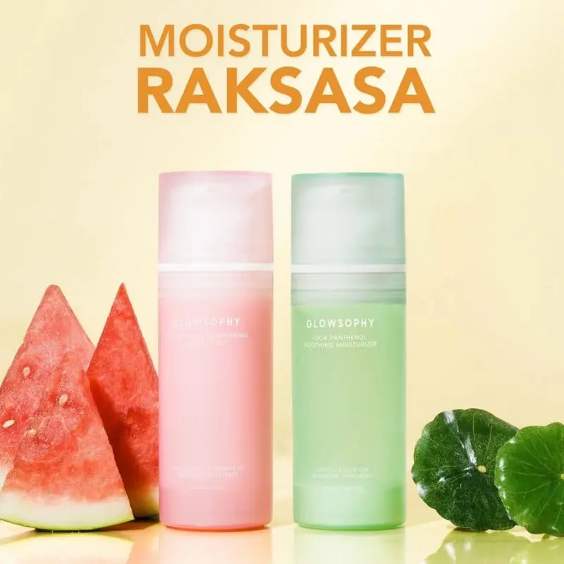 GLOWSOPHY Watermelon Brightening Moisturizer 100ml - Moisturizer Glowshopy, Pelembab wajah