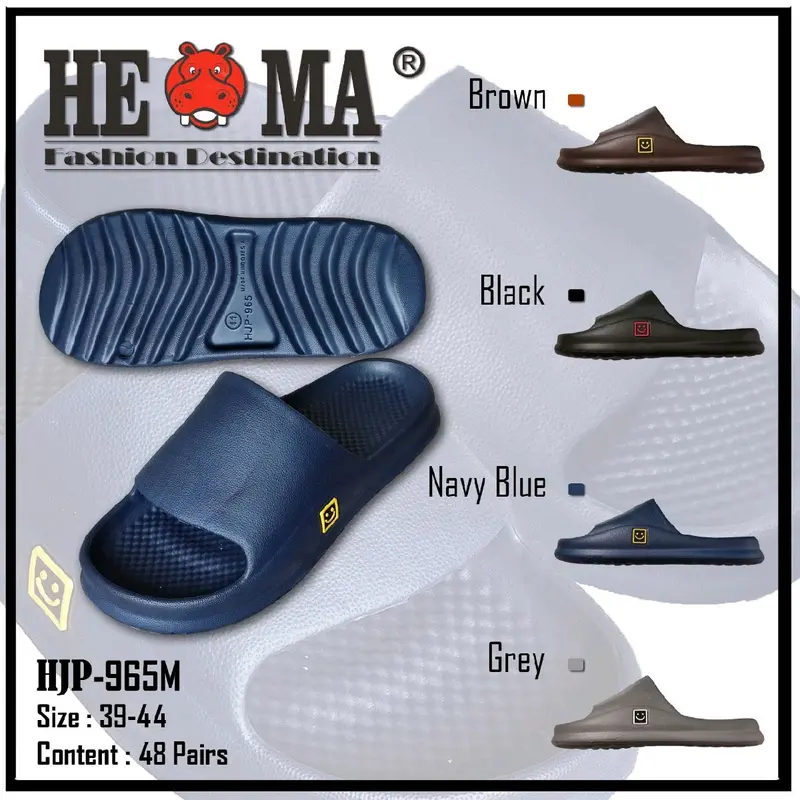Sandal Slop Karet Eva Smile Unisex slop size 36-44 EVA PUTIH HITAM/ WARNA  laki laki / Sendal slop pria / Sandal slide pria / Sandal slop / Sandal outdoor dan indoor Shoes 8