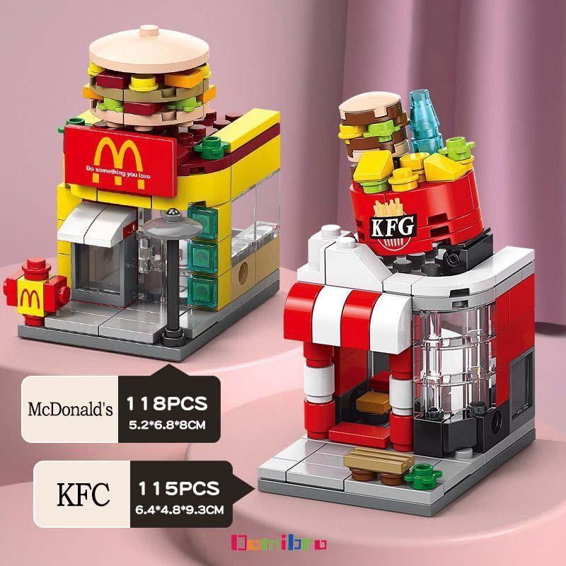Product Introduction of Mainan Balok  Mini Toko sudut McDonald's 3D Puzzle Susun Edukasi Mainan Mainan Anak 26