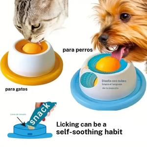 Juguete interactivo para lamer de perro, alimentador lento, juguete de entrenamiento para cachorros, accesorio de jaula para alimentación de gatos, juguete divertido y atractivo para mascotas