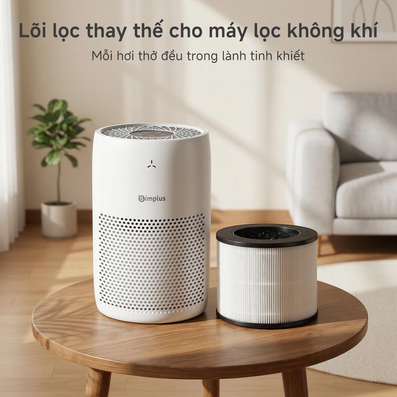 SimplusVN Lõi Lọc Máy Lọc Không Khí LVXI-KQJH011WH00 CADR180 Màu Trắng