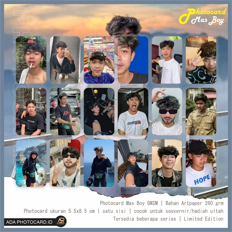 Photocard Mas Boy GWSM isi 100 Pcs Fanmade | Bonus Ganci, Rare Card, 2 PC random, Stiker dan Iner Sleeve | Bisa COD, Langsung kirim 2