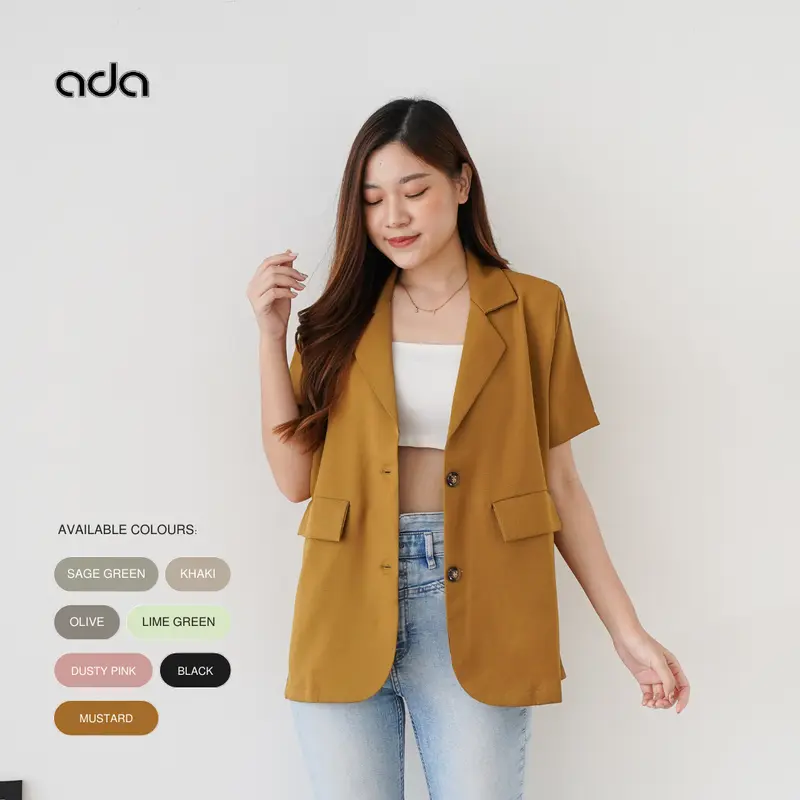 ADA - Lewis Blazer Basic Short Sleeves | Blazer Lengan Pendek Wanita #6162 0