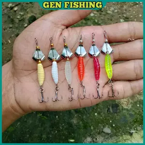 Umpan Pancing Lure Rayap Laron Propeller Triple Hook Buat Micro Casting Wader Hampili Nila Kocolan