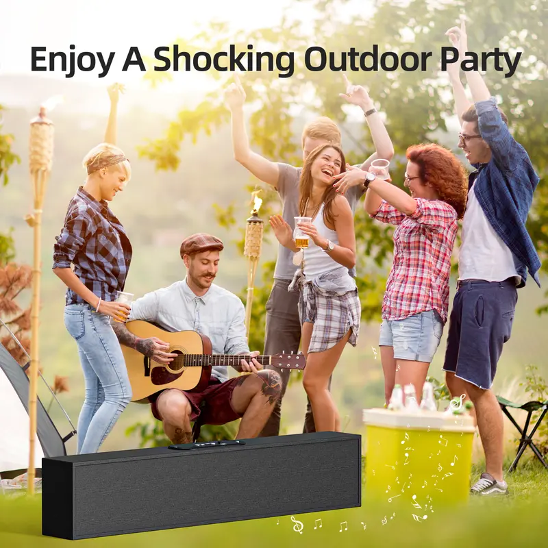 GOOJODOQ Soundbar Speaker TV AB4084 Wireless 5.3 Home Theater Dual Connection Long Bar Stereo Dual Home Speaker 1