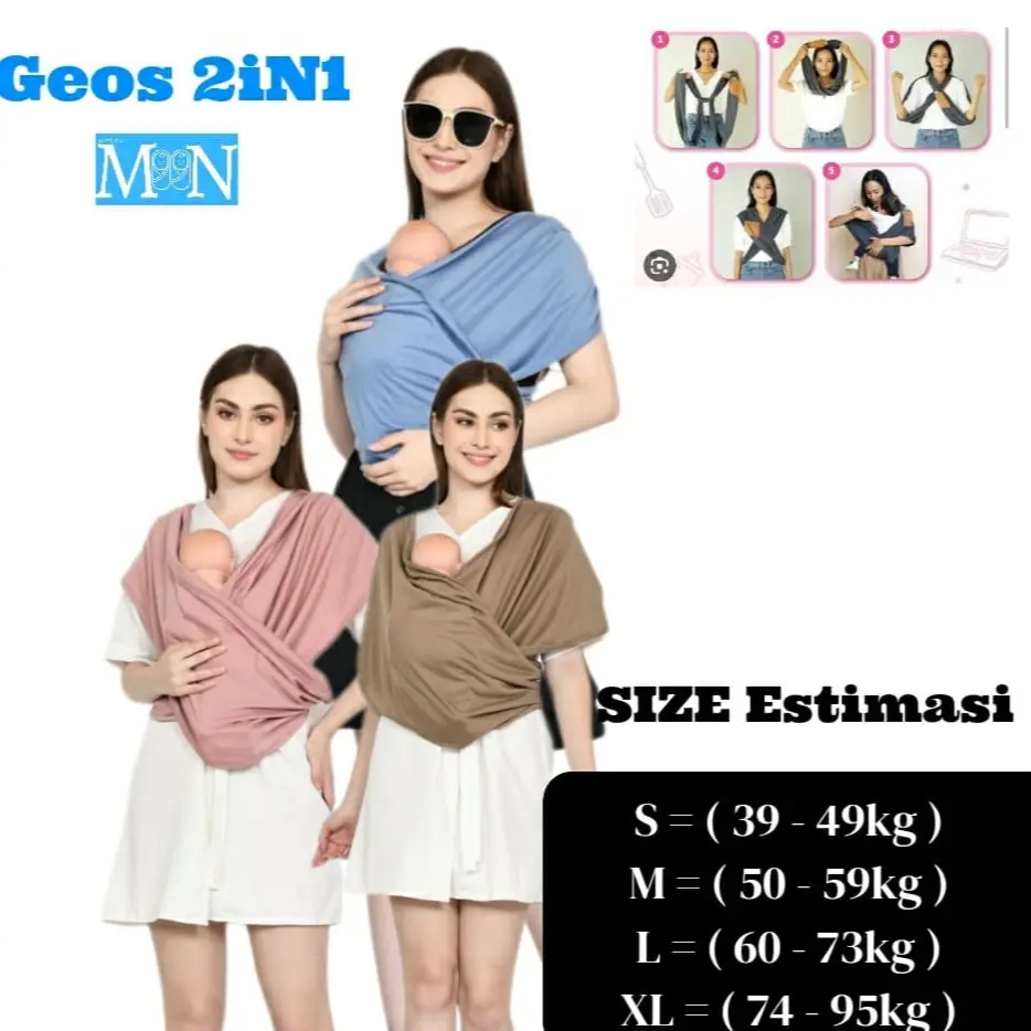 Gendongan bayi M shape 2IN1 gendongan model terbaru gendongan nagita slavina