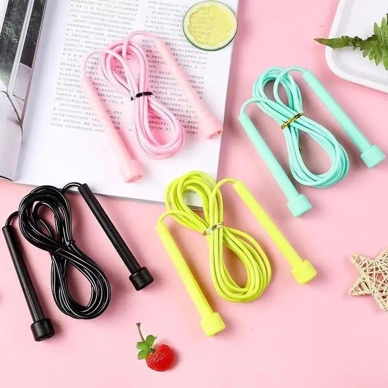 Dây nhảy thể dục màu trơn điều chỉnh độ dài