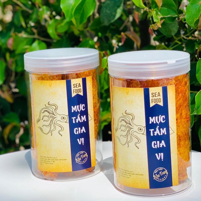  Combo 2 Hộp Tổng 400Gr Mực Cán Tẩm Gia Vị Đồ Ăn Văt Snack Foods 