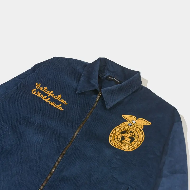 Satisfaction Work Jacket Corduroy W.R.W.D Navy 3