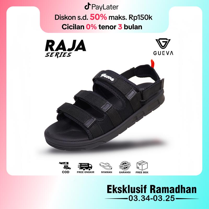 GUEVA Sandal Pria Gunung Outdoor Raja Series Pria Wanita Sandal Kekinian Sendal Jepit Size 39-43 Bisa COD 1