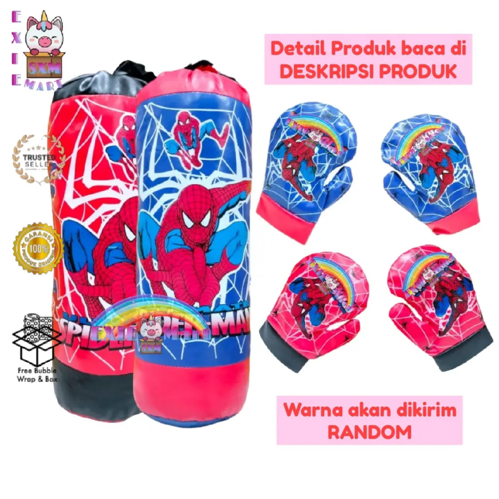 MAINAN ANAK SARUNG TANGAN BOXING SAMSAK SARUNG TINJU ANAK - MAINAN OLAHRAGA ANAK KARAKTER