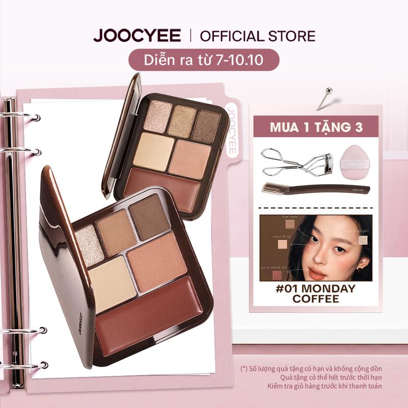 [MỚI] [OFFICIAL] Bảng trang điểm đa năng JOOCYEE Lookbook Multi Face Palette Mắt Má Môi 3 trong 1