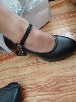 Product Review of [CF] Black Formal Shoes for Women Classy Stylish Elegant Fashion Office Shoes with Block Heels Soft Leather School Shoes for Girls from R**i 0