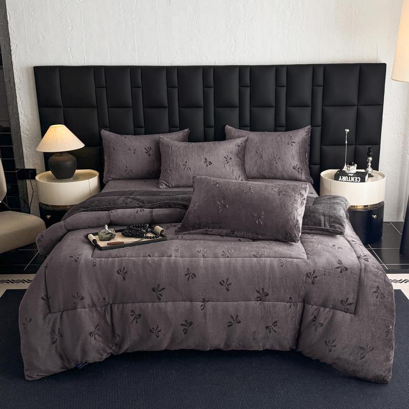   Quyền Leo  Chăn lông thỏ cao cấp M2T BEDDING dập nổi họa tiết nơ màu sắc sang trọng quý phái cân nặng 4kg kích thước 2mx2m2 - sold out 