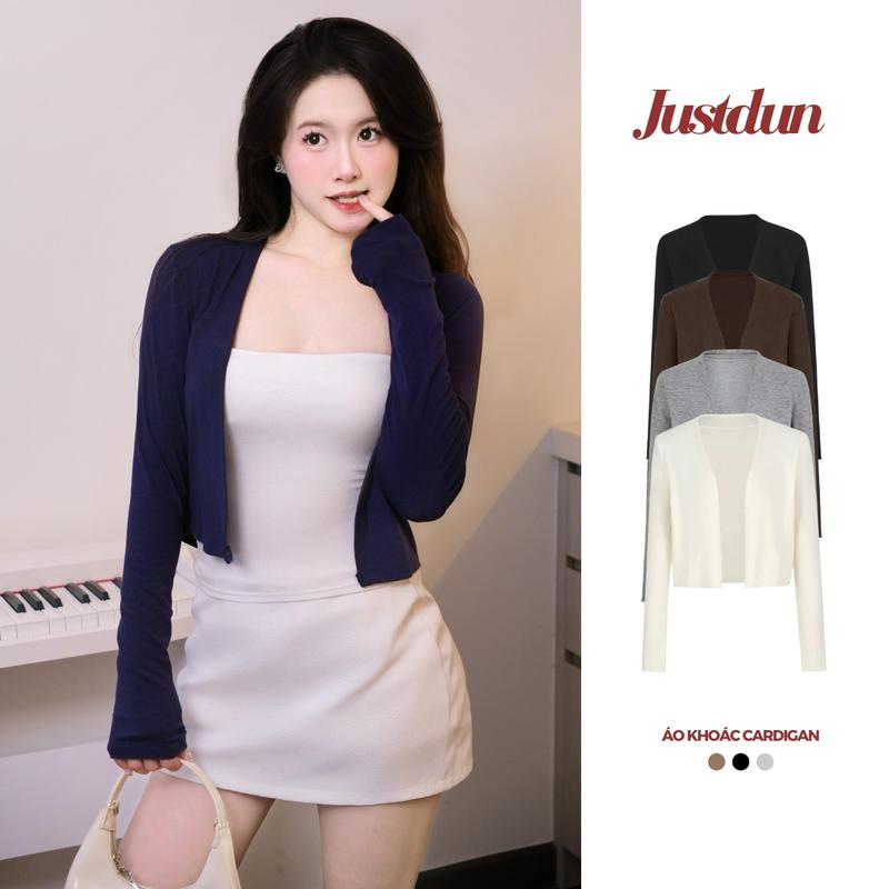 [Mở Bán] Áo Khoác Cardigan dáng vừa cotton lông mịn Justdun-201
