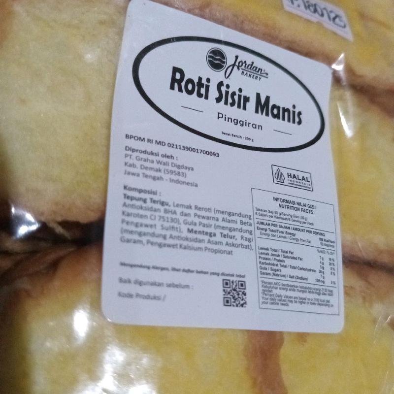 Roti sisir pinggiran manis jordan isi 12 3