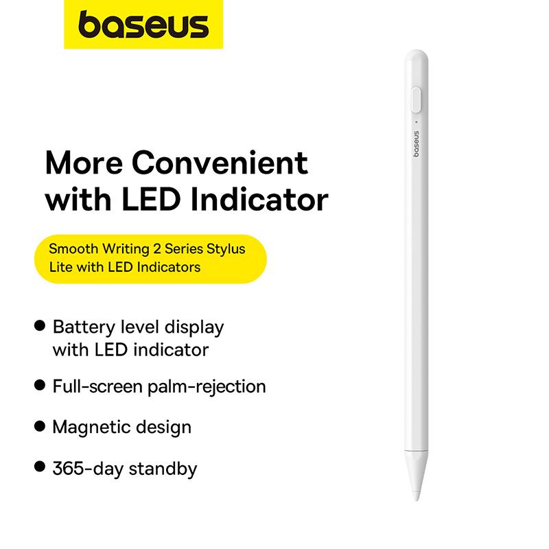 Baseus Stylus Pens for Pad Bút cảm ứng Baseus iPad Pro Active Stylus Air Pencil 2 – Hoàn hảo cho iPad với đèn LED và sạc USB2nd Touch With Bluetooth Magnetic HKW Phụ Kiện Bút Cảm Ứng