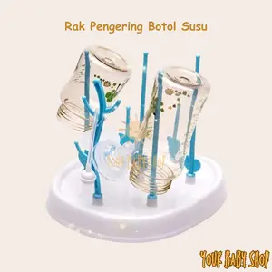 YBS Rak Pengering Botol Susu Bayi / Tempat Tirisan Dot Gelas Mug Cangkir / Bottle Drying Rack Serbaguna / Stand Penyimpanan Jemur Perlengkapan Minum Bayi