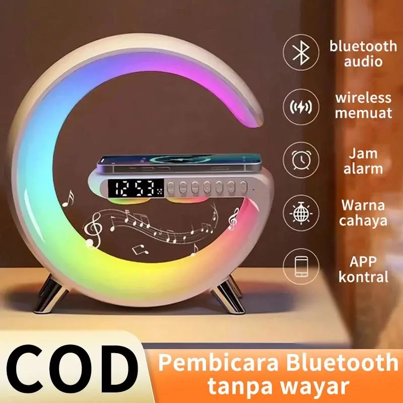 【NURUL119】Speaker Bluetooth Nirkabel Mini dengan Lampu Ambient LED Wireless Speaker Bluetooth Pengisian Cepat Untuk Phone