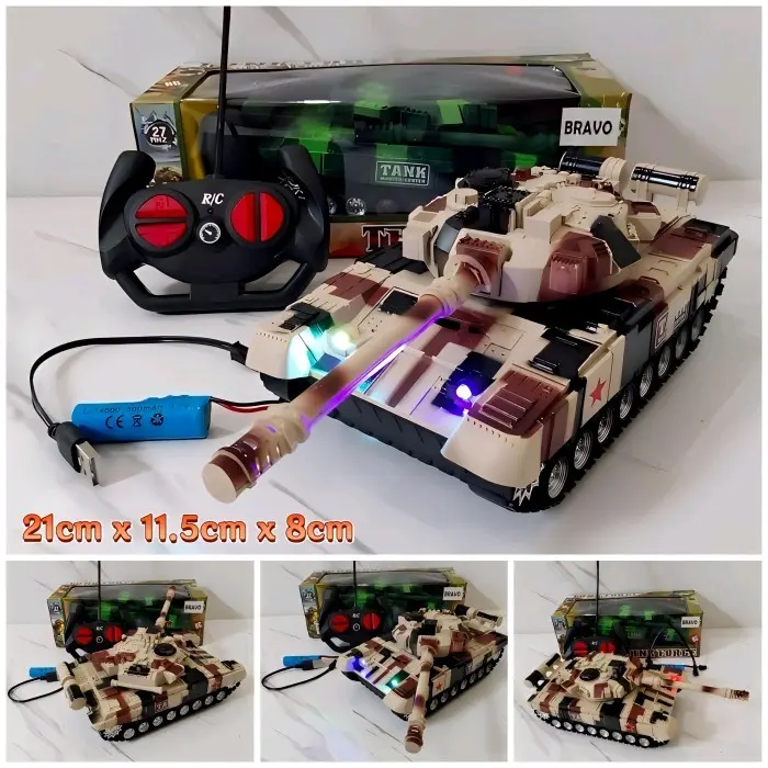 RC Tank Jadi Robot Transformers Remote Control - Mainan Mobil Remot - TANK FORCE Anak Cowok 4