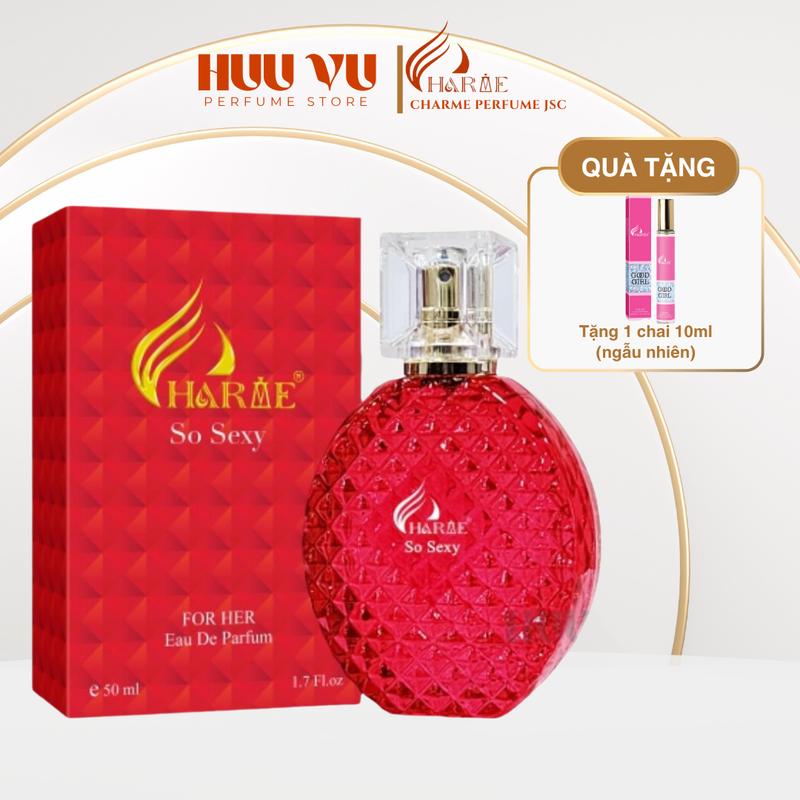 CHARME PERFUME - Nước Hoa Charme So Sexy 50ml, Ngọt mát, nhẹ nhàng, quyến rũ Cosmetic Perfume Xịt Thơm Nữ , Tinh Dầu Women ( Tặng kèm 10ml)