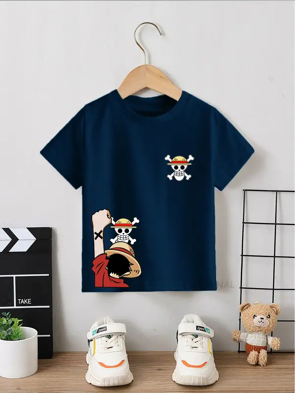 Eksternal Style Original Baju Kaos Distro Anak Laki Laki/Anak Perempuan Umur 1-12 Tahun Bahan Cotton combet30s / Kaos anak / baju kaos one piece luffy Combed Katun 7