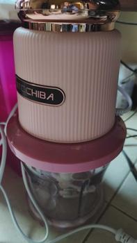 Product Review of Mitochiba Chopper CH-250 / CH250 New Star Blade 2L - 9 Mata Pisau Penggiling Daging Buah dan Sayur Black Pink from v**@ 2