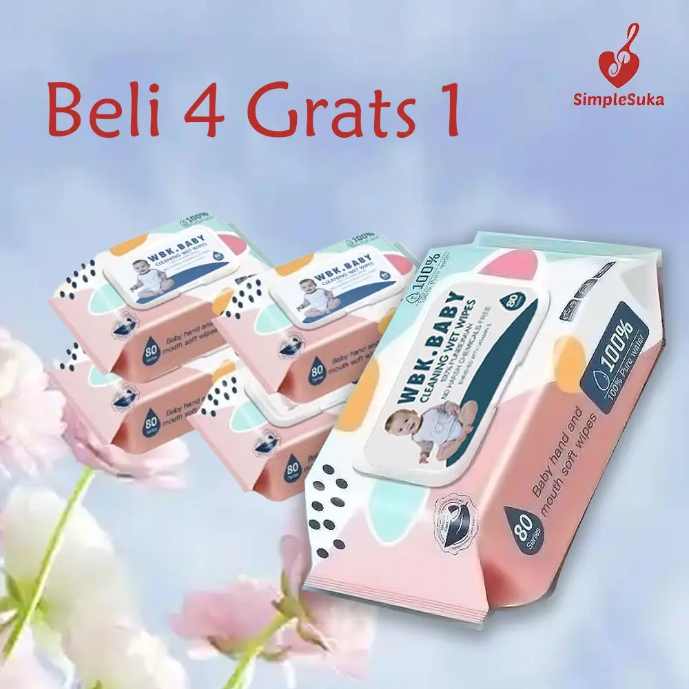 promo beli4 grats1  - Bayi  tissue Tanpa Alkohol BPA wipes basah tisu bayi newborn popok wetwipes perlengkapan Parfum Pewangi ,dr baby & bayi