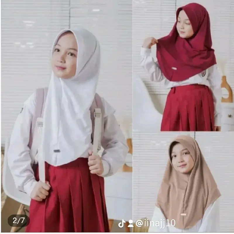jilbab sekolah anak SD/kerudung anak SD kekinian  alazkia hijab collection Kerudung 6
