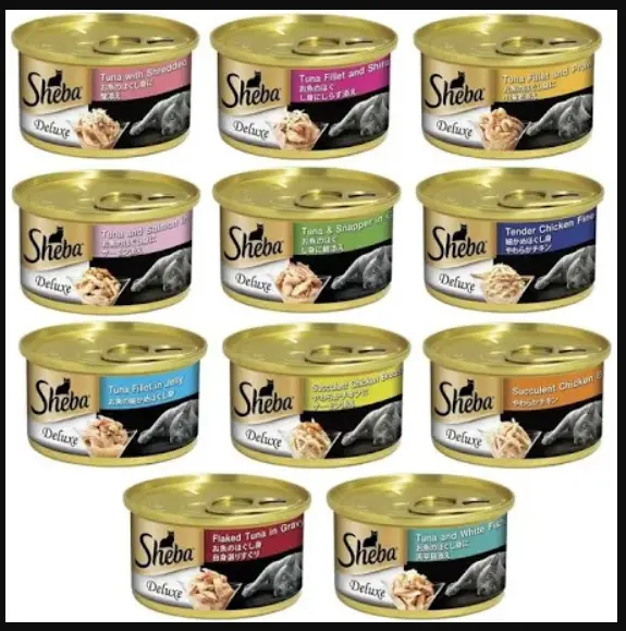 (Bundle of 24 - Mix Flavour) Sheba Canned Cat Wet Food 80g