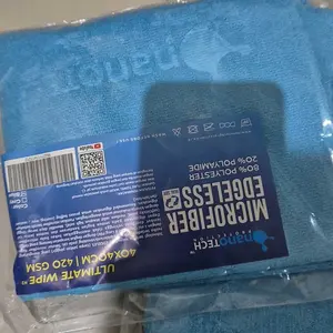 KAIN MICROFIBER EDGELESS DETAILING - nanoTECH PROTECTION - MICROFIBER EDGELESS ULTIMATE WIPE 40X40 420GSM - SUPER PREMIUM QUALITY - DRYING TOWEL EDGELESS - HANDUK MOBIL - KAIN LAP MOBIL - LAP MOTOR - KAIN LAP KENDARAAN - MICROFIBER COATING